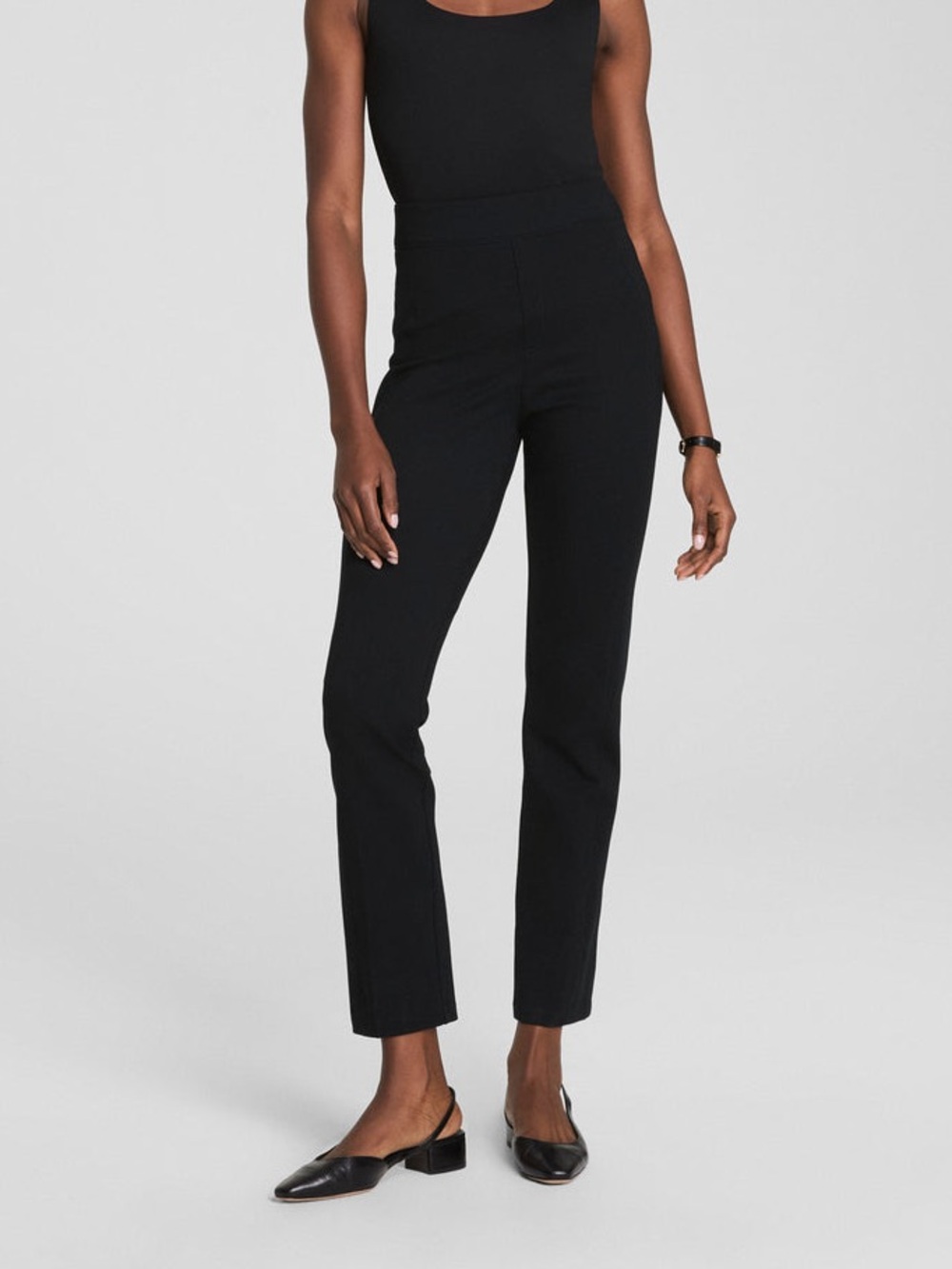SPANX The Perfect Pant Black Ponte Slimming Pants NWOT Size Large